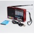 Радиоприемник с MP3 плеером от флешки Golon RX-2277 c USB + Micro SD и аккумулятором Красный