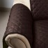 Двустороннее покрывало накидка на кресло Dy Couch Coat - Коричневая