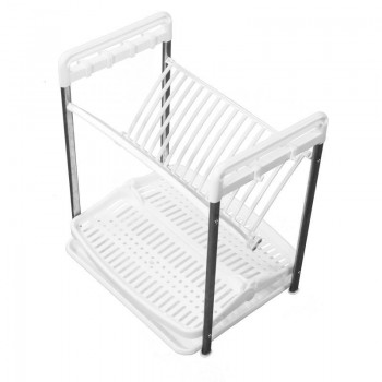 Многофункциональная подставка для посуды Dish rack ,белая Многофункциональная подставка для посуды Dish rack ,белая