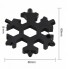 Универсальный гаечный ключ Снежинка СТ Multitool Snowflake Tool Черный