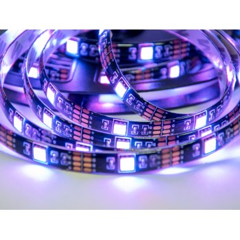 Светодиодная лента с пультом реагирующая на звук 5м rgb СТ Led Strip 5050
