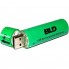 Аккумулятор с USB зарядкой для фонарика, вейпа, шуруповерта18650 (BLD Li-ion 3.7v 3800mah Green)