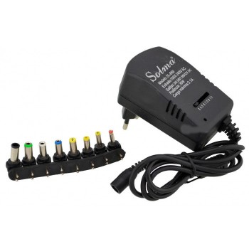 Универсальный блок питания с регулировкой напряжения СТ Solma 12 v , адаптер зарядки (8 насадок)