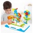 Детский пластмассовый конструктор с шуруповертом для мальчика СТ Creative Puzzle 4в1
