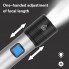 Карманный аккумуляторный USB ЛЕД фонарик BL K31 Серый