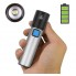 Карманный аккумуляторный USB ЛЕД фонарик BL K31 Серый