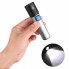 Карманный аккумуляторный USB ЛЕД фонарик BL K31 Серый