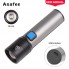 Карманный аккумуляторный USB ЛЕД фонарик BL K31 Серый