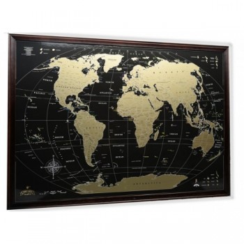 Скретч карта мира, My Map Black Edition EGO, карта для путешествий