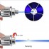 Мощная лазерная указка с насадками 50000mw Redstar Blue Laser, синий лазер