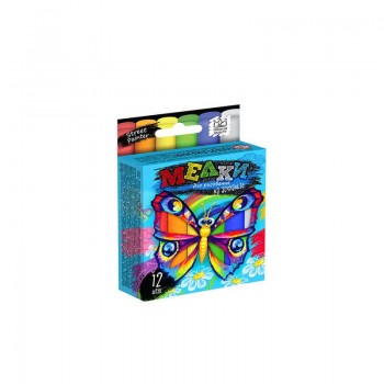 Мел для рисования на асфальте тонкий Danko Toys 12 шт MEL-02-03U