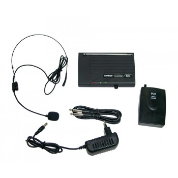 Беспроводной  радиомикрофон с базой Wireless Microphone System SH-201,микрофон на голову
