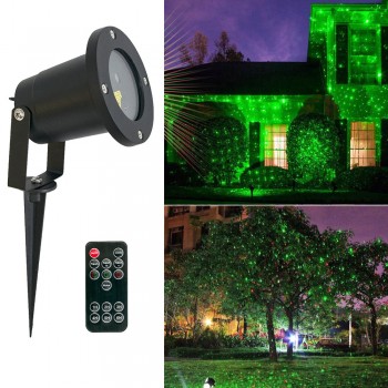 Уличный новогодний лазерный проектор с пультом 5W СТ Outdoor Waterproof Laser Черный