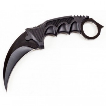 Нож Керамбит из CS GО КТ (Karambit), цвет - черный