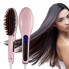 Электрическая расческа выпрямитель, Fast Hair HQT-906, Розовая, для выравнивания волос