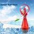 Ручной вентилятор, Water Spray Fan, пульверизатор-увлажнитель воздуха, красный