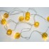 Новогодняя гирлянда Xmas Golden Ball WW-1 2м желтая, светодиодная гирлядна с шариками