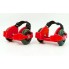 Ролики на пятку с подсветкой Small whirlwind pulley Красные, ролики для обуви