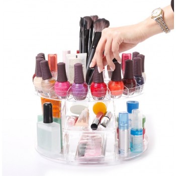 Органайзер для хранения косметики Glam Caddy , пластмассовый, цвет - прозрачный