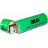 Аккумулятор с USB зарядкой BLD 18650 для фонарика, вейпа, шуруповерта Green