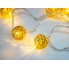 Новогодняя гирлянда Xmas Golden Ball WW-1 2м желтая, светодиодная гирлядна с шариками