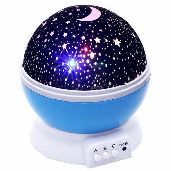 Вращающийся проектор Star Master Dream Rotating, звездное небо, ночной светильник, , цвет - синий