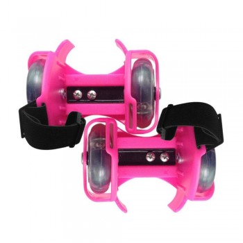 Роликовые коньки на пятку Small whirlwind pulley - Розовые, ролики на обувь Роликовые коньки на пятку Small whirlwind pulley - Розовые, ролики на обувь