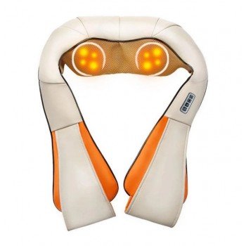 Роликовый массажер с подогревом, Massager of Neck Kneading, электромассажер для шеи, спины, головы и пр.