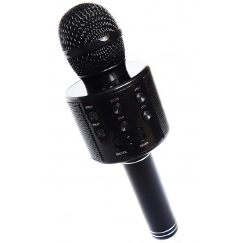 Микрофон для караоке, WSTER WS858, блютуз микрофон для пения, микрофон с динамиком (Черный)